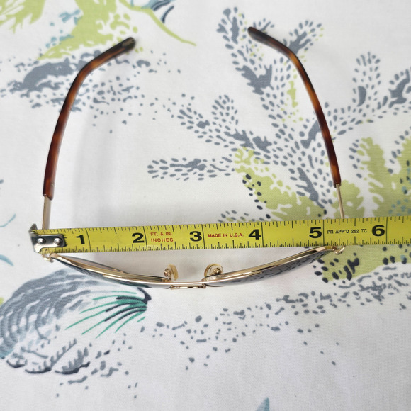 Tory Burch Women's Aviator Sunglasses Gold Tone Frames TY6010 420/13 57-14 135 - Picture 12 of 15